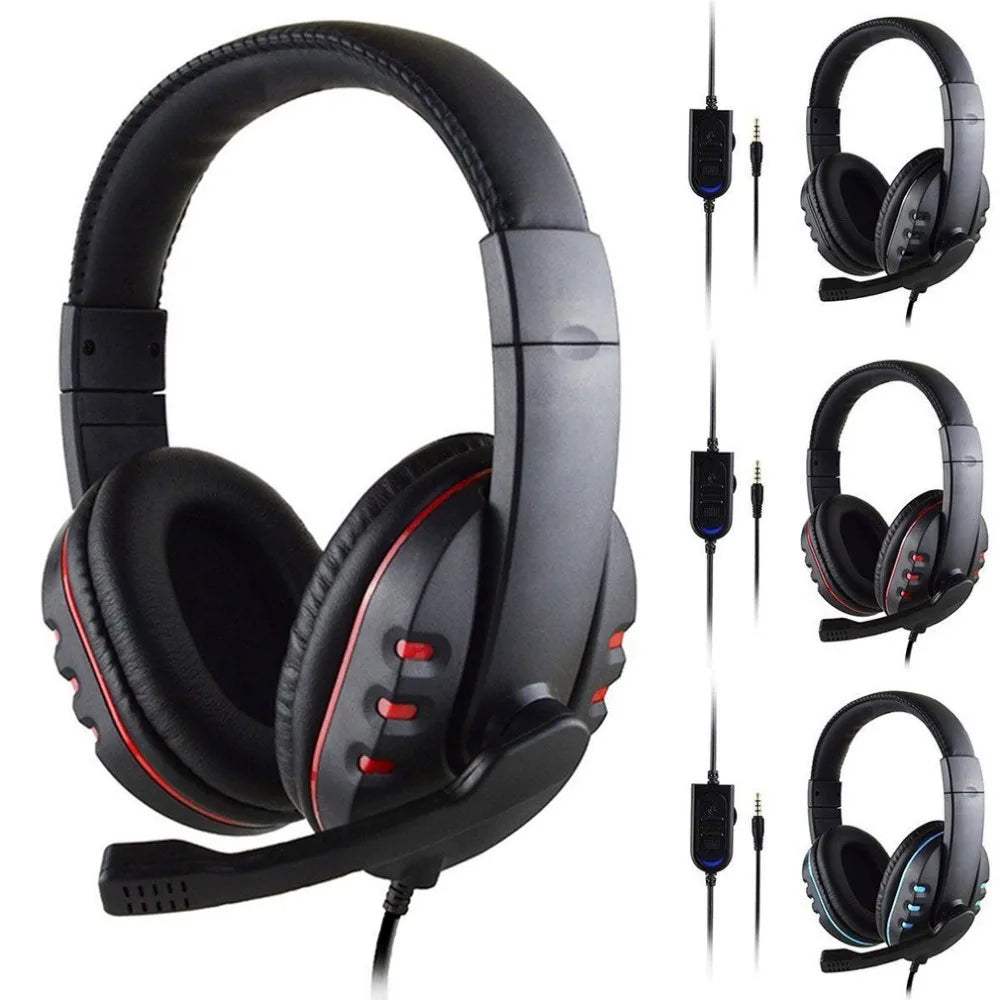 3.5mm Wired Gaming Headphones – Noise Cancelling with Mic for PS4/PC