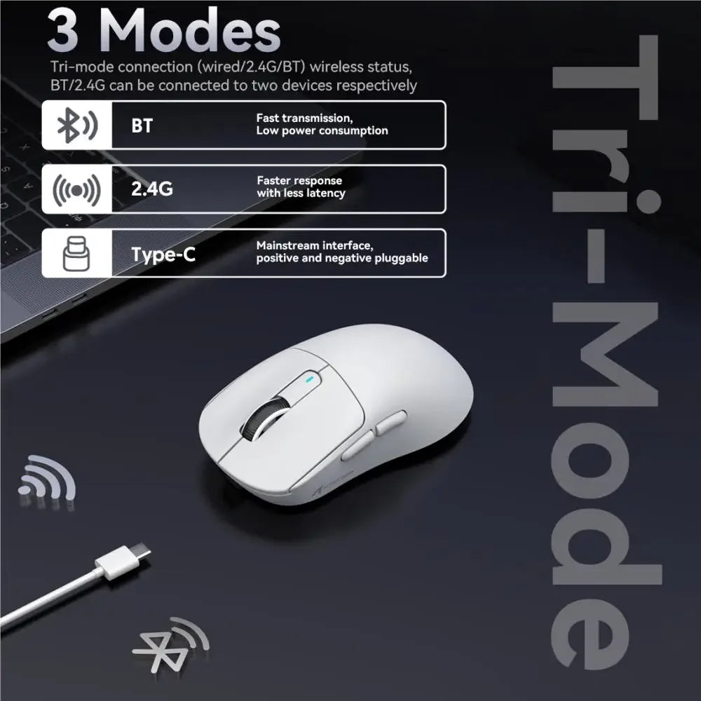 Attack Shark X3 Tri-Mode Gaming Mouse – 26000 DPI, Lightweight, PAW3395 Sensor