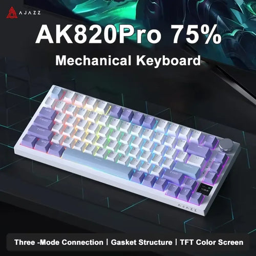 AJAZZ AK820 Gaming Keyboard – 75% Wireless Mechanical