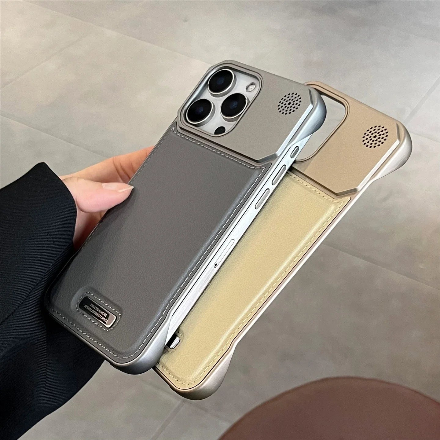 Aromatherapy Leather MagSafe Case – Frameless Armor Cover for iPhone 11–17