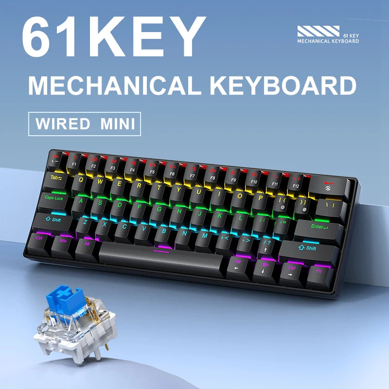 APAYADO K61 – 60% RGB Mechanical Gaming Keyboard