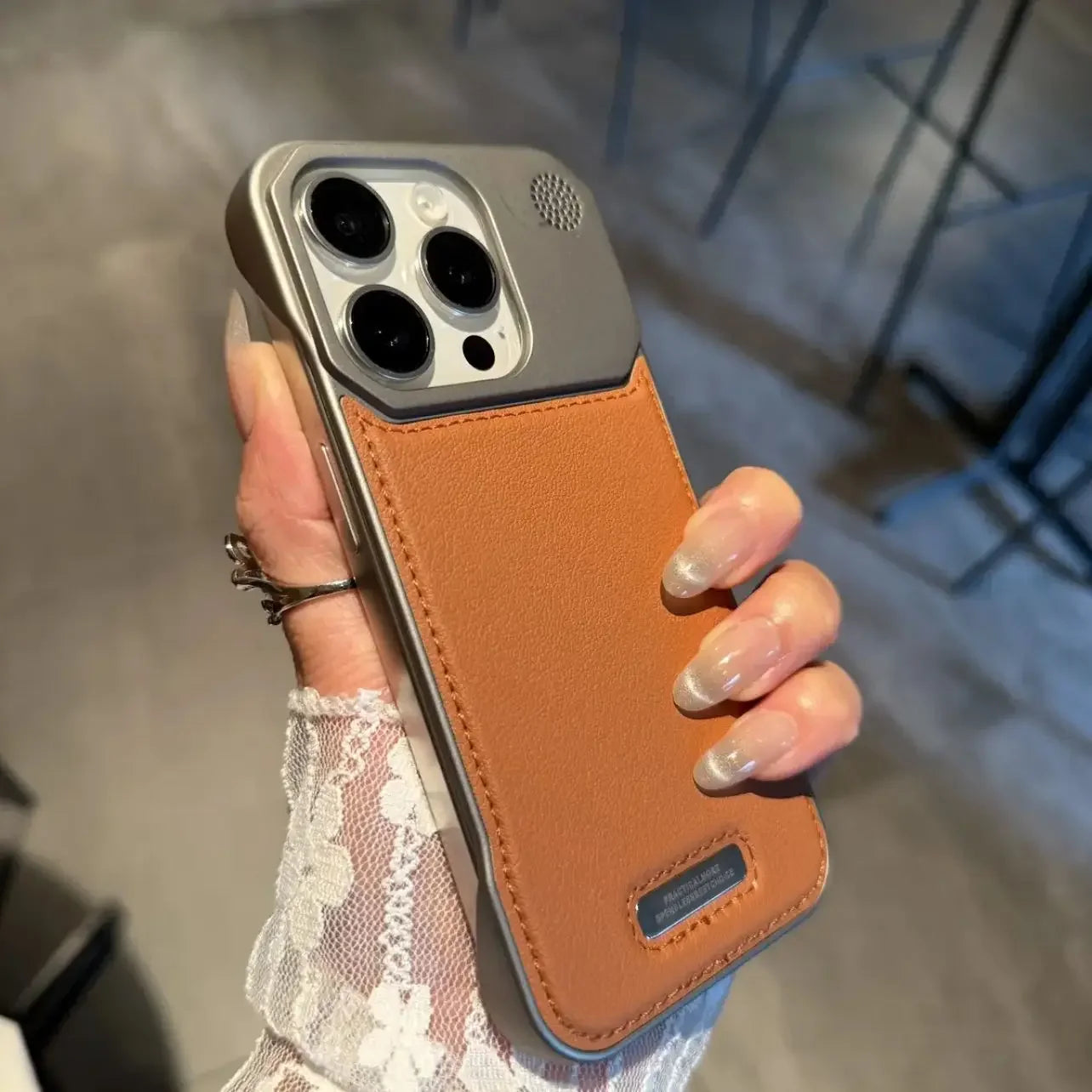 Aromatherapy Leather MagSafe Case – Frameless Armor Cover for iPhone 11–17
