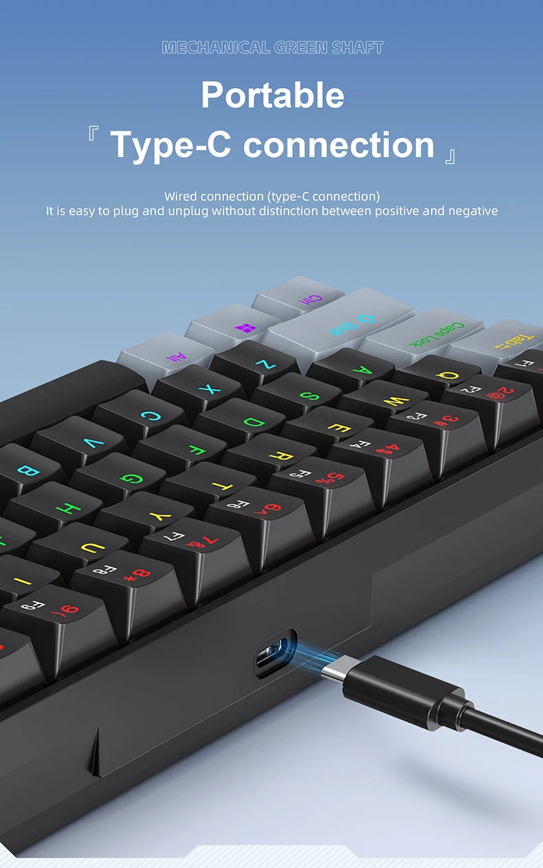 APAYADO K61 – 60% RGB Mechanical Gaming Keyboard