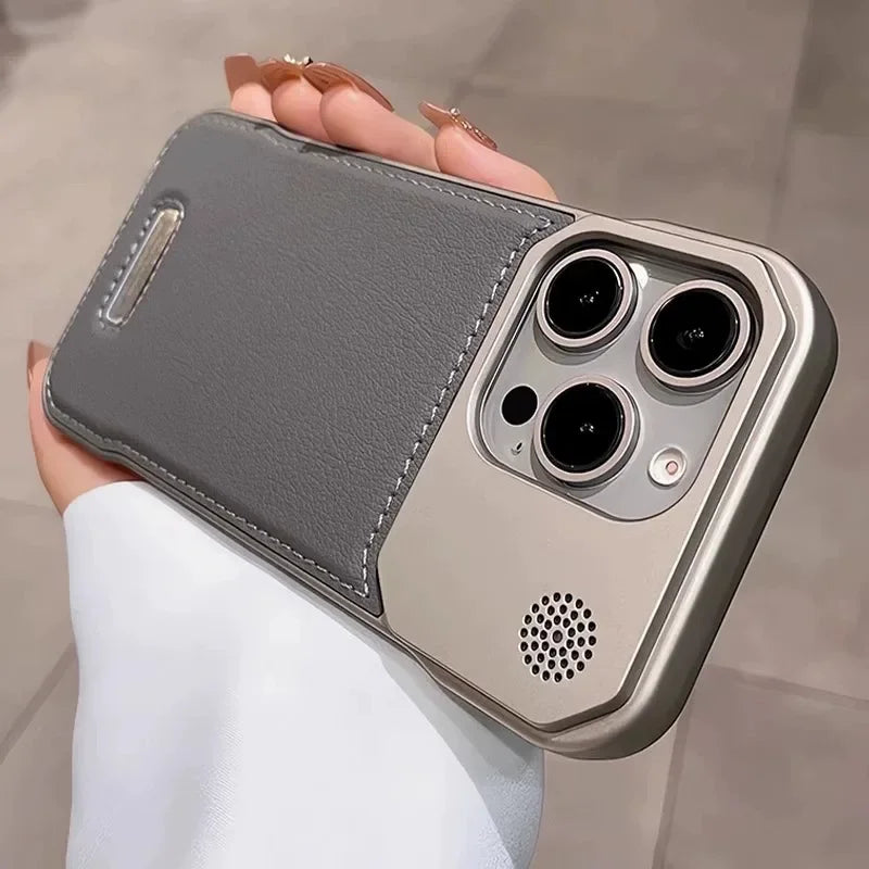 Aromatherapy Leather MagSafe Case – Frameless Armor Cover for iPhone 11–17