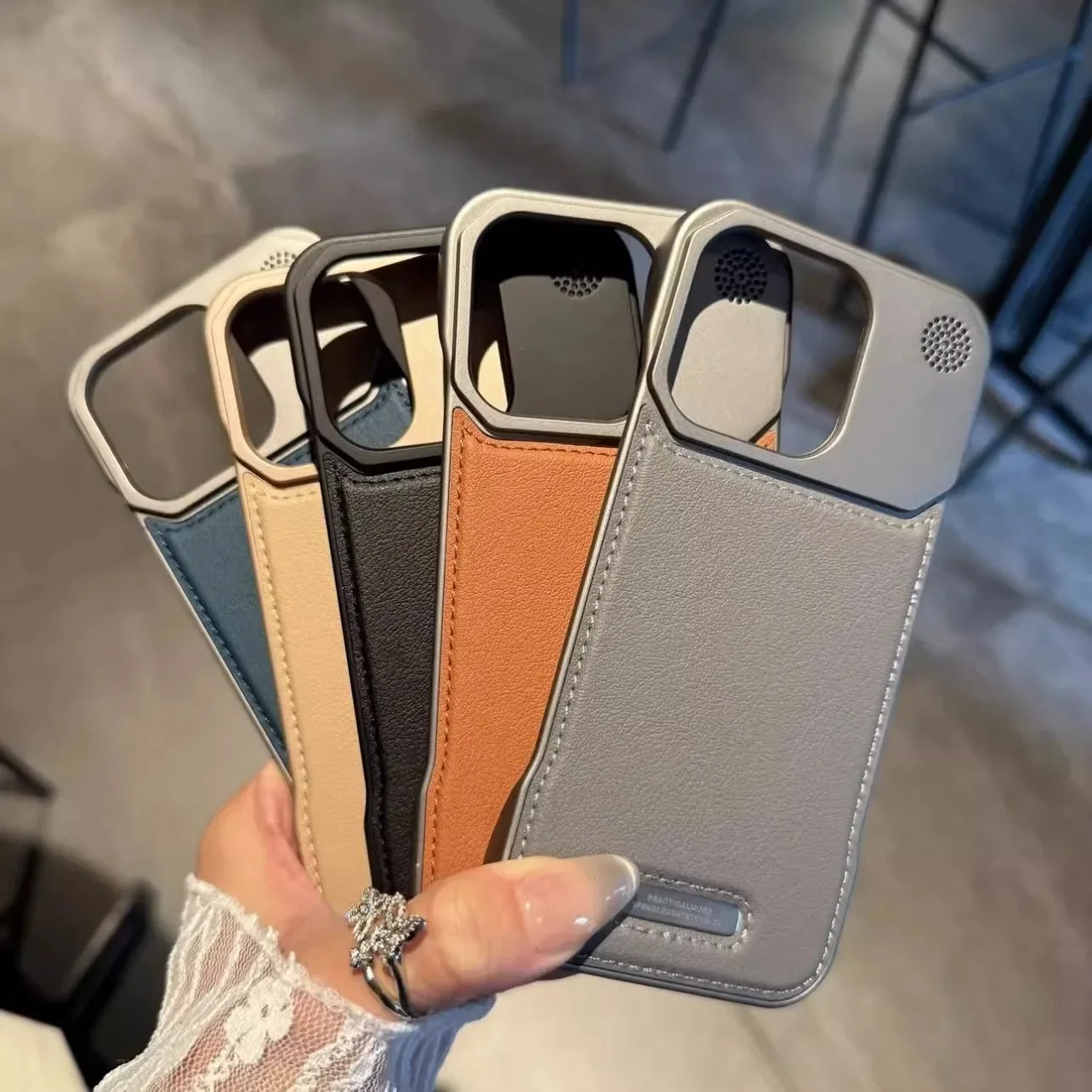 Aromatherapy Leather MagSafe Case – Frameless Armor Cover for iPhone 11–17