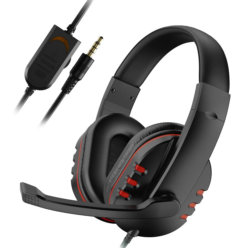 3.5mm Wired Gaming Headphones – Noise Cancelling with Mic for PS4/PC