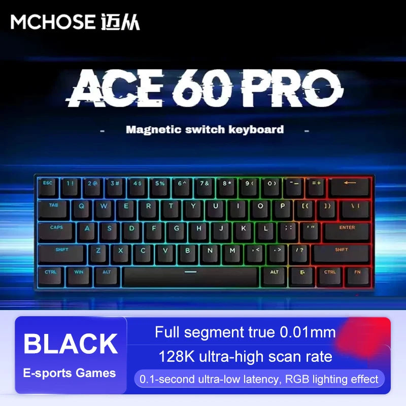 ACE60 Pro Magnetic Gaming Keyboard – 8000Hz, Rapid Trigger, Ultra-Fast Response
